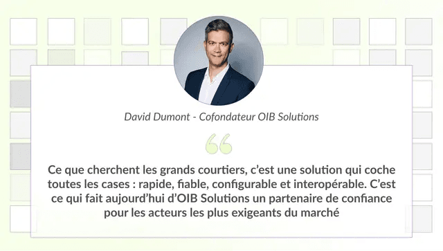 David Dumont - Cofondateur OIB Solutions