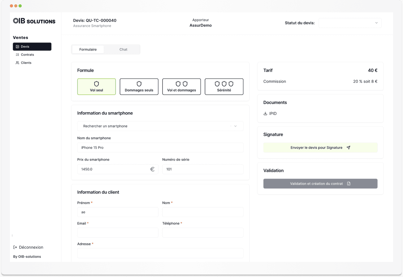 affinitaire oib solutions