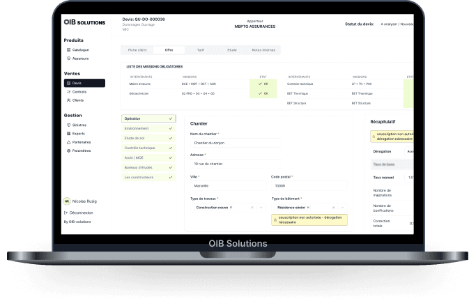 oib solutions logiciel